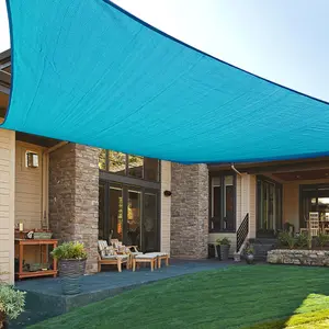 Square Sun Shade Sail Canopy UV Block Shade Sails Sunshade for Patio Garden Outdoor, Backyard, Camping