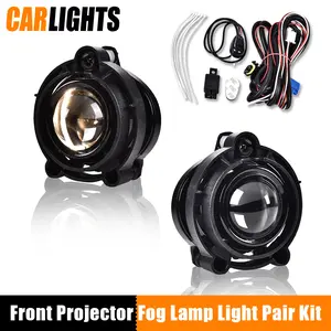 Pair Clear Bumper Fog Lights Driving Lamps Fit For 2010-2016 Chevy Equinox