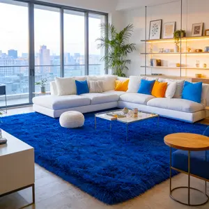 BOOPBEEP Super Soft And Cozy Fluffy Shaggy Area Rug, Upgrade Non-Slip Indoor Carpet, For Living Room Decor , Bed Room Decor, Kitchen, Bathroom, Dining Room, Study Room, Dressing Room, Office, Home Decor, Accent Rugs, And Floor Covering