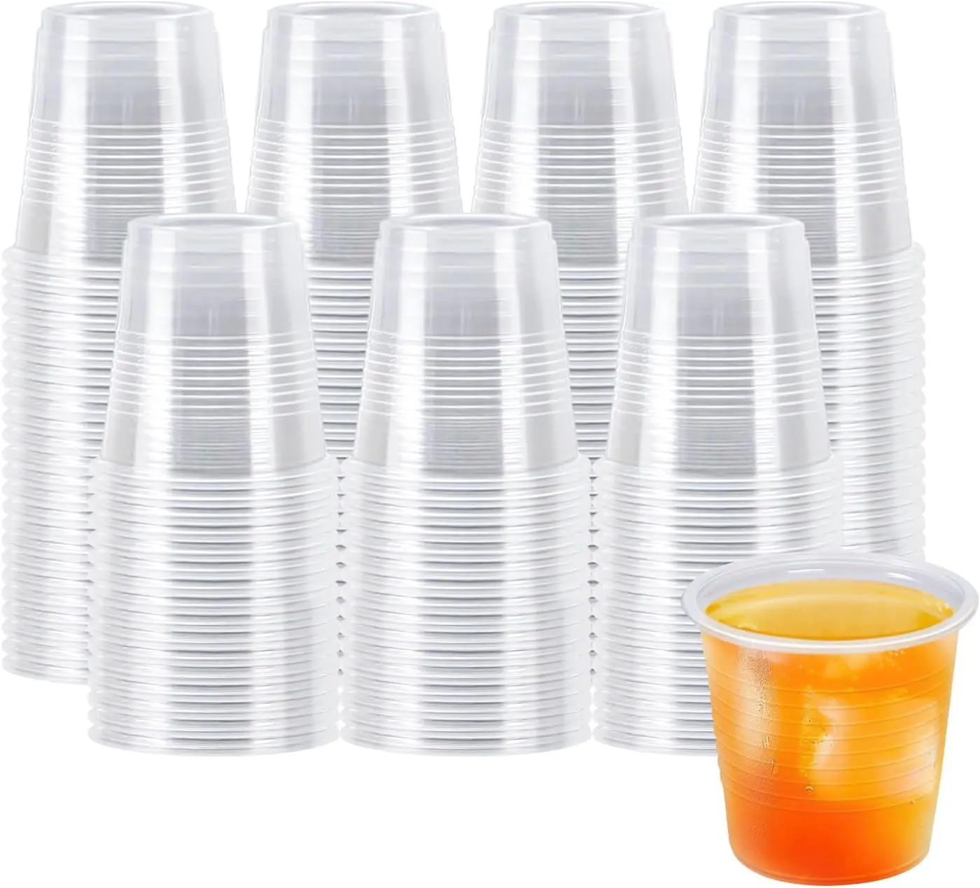 100 Pack 3 oz Plastic Cups, Clear Disposable Plastic Cups Bulk, Small  Mouthwash Cup, Cold Drinking Cup for Travel, Bathroom, Travel, Picnic -  TikTok Shop