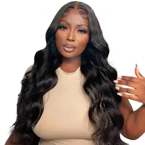 Tuneful 28 Inch 13x6 Lace Front Wigs Human Hair Pre Plucked Body Wave HD Transparent Lace Front Wigs Human Hair with Baby Hair