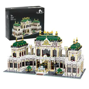 Luxurious Castle Building Blocks Set, high difficulty MOC Architecture Street View Building Blocks Model, Creative DIY collection ornaments, ideal choice Christmas/ Birthday/ Halloween/ New Year gifts, 11930PCS