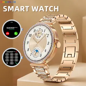 SIMSONLAB Women's Fitness Smart Watch, Calling Smart Watch, with Health Features, Period Reminder, Bright Screen, Multiple Sports Modes, Message Notifications, Wireless Calls, Step Counter, Customizable Watch Faces, Gift for Her