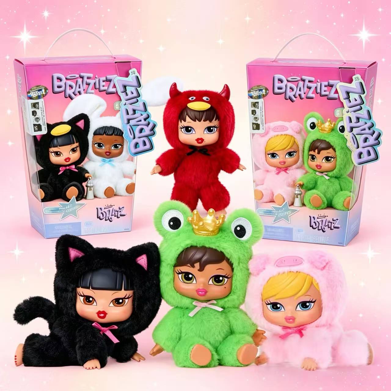 Rumi MGA Bratz "Bratziez" Mystery Plush Blind Box - Iconic Sassy Animal Onesie Stuffed Doll - Collectible Mini Fashion Figure for Y2K Aesthetic & Gift Rumi MGA Bratz "Bratziez" Mystery Plush Blind Box - Iconic Sassy Animal Onesie Stuffed Doll - Collectible Mini Fashion Figure for Y2K Aesthetic & Gift