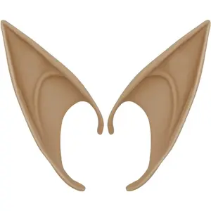 2 Pairs Elf Ears, Pixie Dress Up Cosplay Soft Pointed Ears,Masquerade Accessories Halloween Fairy Ears
