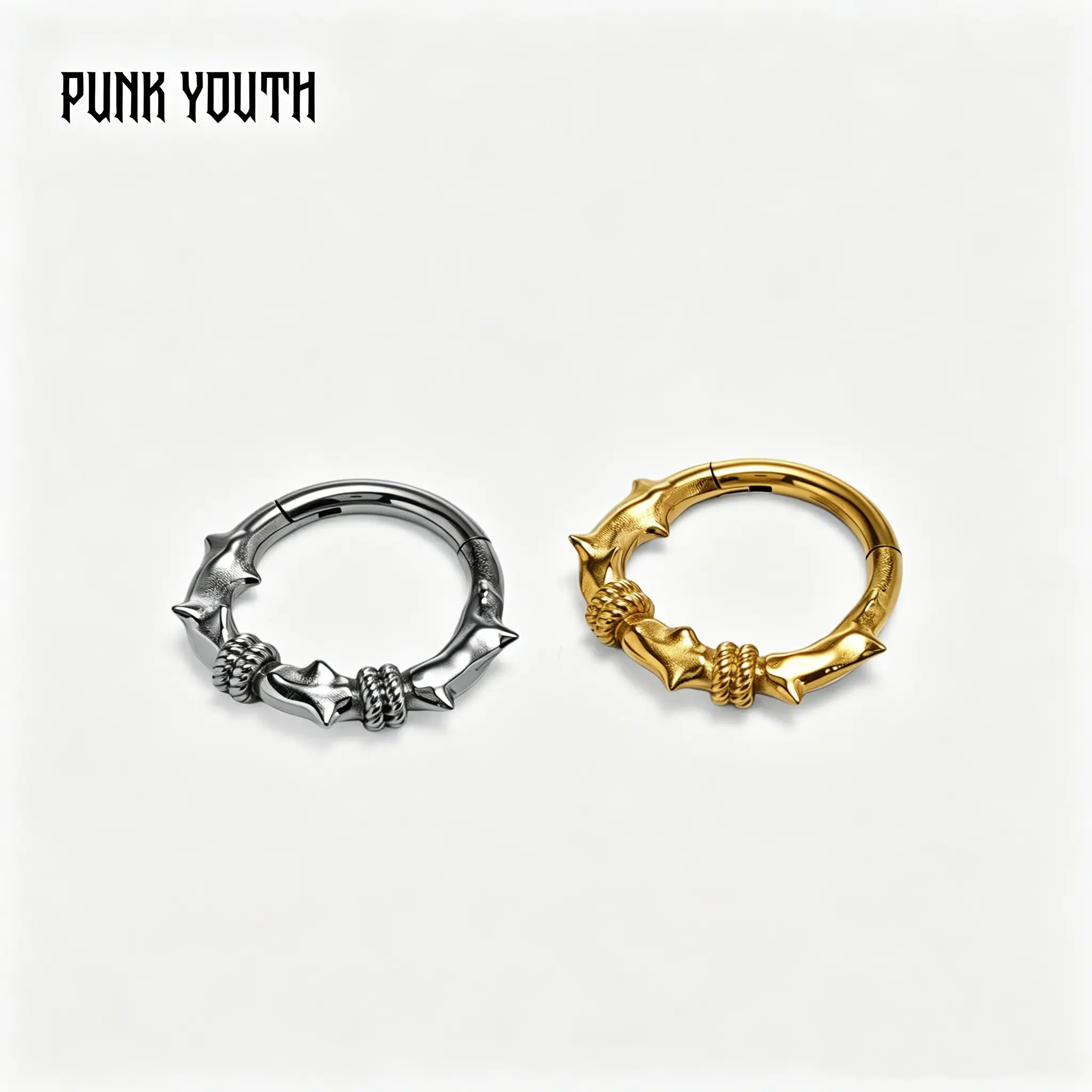 WITCHWOOD Hypoallergenic • Nickel-Free • Corrosion-Resistant • Skin-Friendly THORN BRAMBLE CLICKER Nose ring