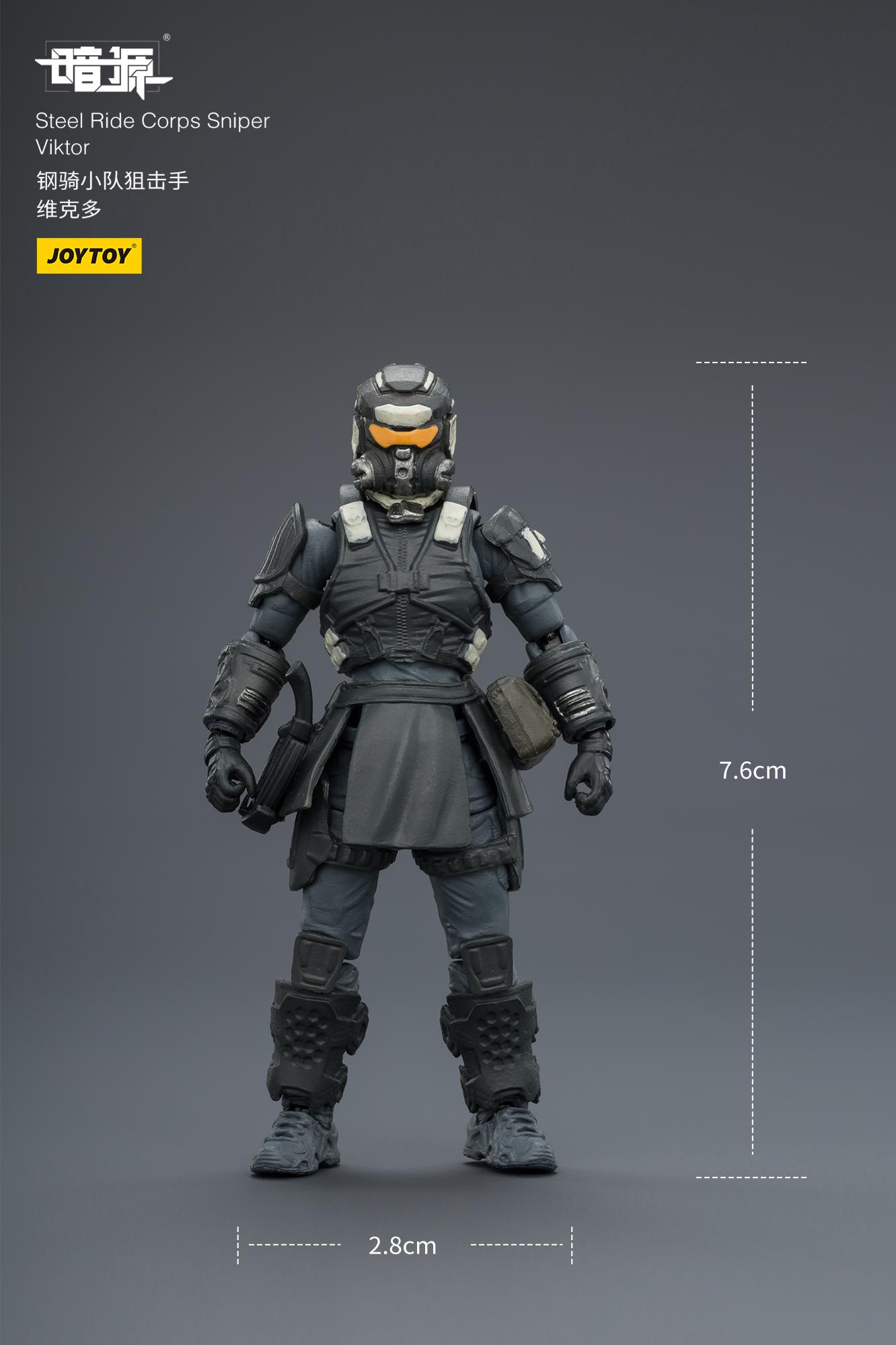 JOYTOY Dark Source 1/25 Action Figures Steel Ride Corps Guard Kael  Steel Ride Corps Engineer  Chris Steel Ride Corps Assaulter Albedo