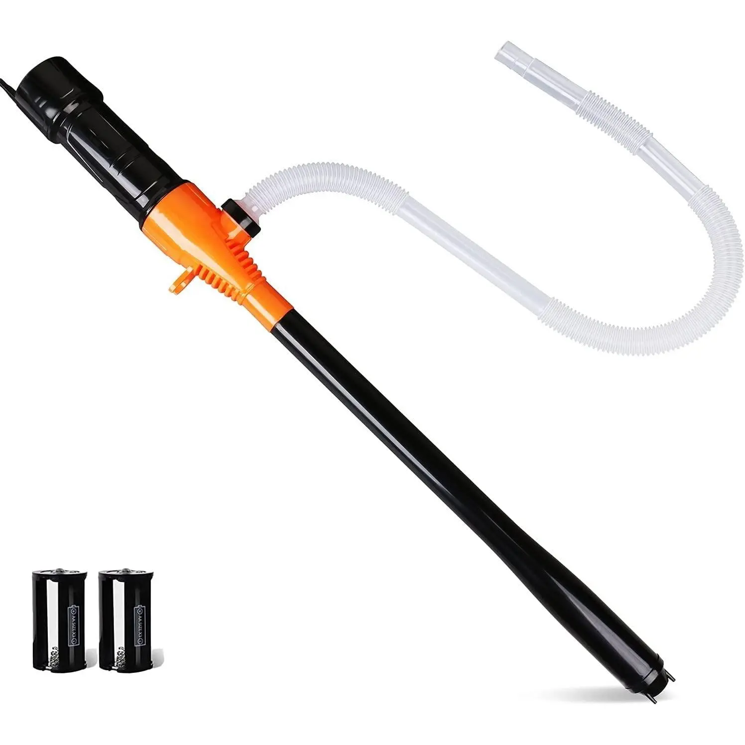 HORUSDY Cordless Fuel Pump - Portable Battery-Powered Transfer Pump, 2.2GPM, Corrosion-Res., Easy to Use, Durable for Water & 3-5 Gal Gas Cans (Batteries Not Included)