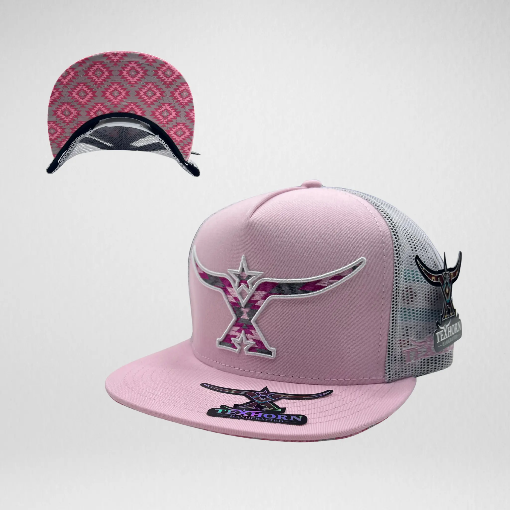 TexHorn Hat - Pink Southwest