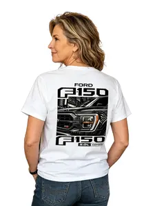 【Graphic Tee】Ford F150 Coyote 5.0 Engine Graphic T-Shirt 100% Cotton Breathable Short Sleeve Crewneck Premium Black Pickup Truck Tee Casual Streetwear for Men Unisex Soft Comfortable Fit Gift for Truck Enthusiasts Car Lovers Automotive Fan Apparel
