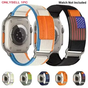 Nylon Watch Band (Band Only), Replacement Watch Band for Apple Watch Ultra Band 49mm 44mm 45mm 42mm, Smart Watch Accessories, Smart Watch Straps, Wearable