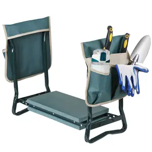 SUPERDEAL Garden Kneeler Bench Kneeling with Thicken & Widen Soft Eva Pad Seat Green