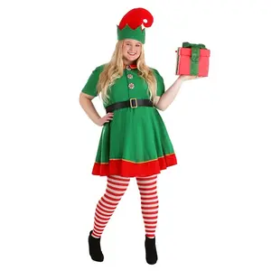 Plus Size Women's Holiday Elf Costume