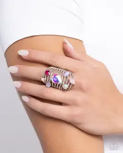 Paparazzi Treasure Tapestry - Pink Ring P4ST-PKXX-026XX