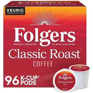 Folgers Classic Roast Coffee Keurig K-Cup Pods, Medium Roast