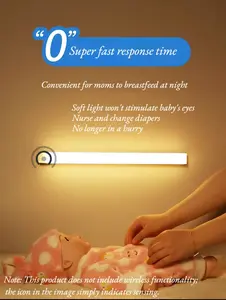 6-Pack Long Bar Sensor Light - White Light 30CM