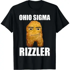 Ohio Sigma Rizzler Meme Rizz Internet Memes Funny Memes GenZ T-Shirt Summer Gift Casual Shirt Men Graphic Cotton Tee Comfy Menswear Crewneck Shortsleeve Streetwear Soft Top