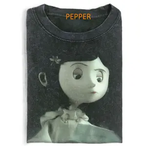 Coralineee T-Shirt - Unique Graphic Tee Inspired by the Beloved Animated Film, Casual Crew Neck, Unisex Gift for Her, Gift for Him