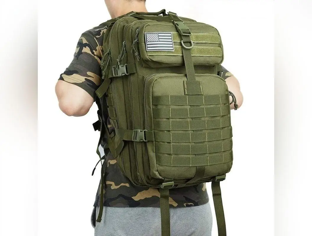 50L 1000D Nylon Waterproof Trekking Fishing Hunting Bag Backpack Outdoor  Military Rucksacks Tactical Sports Camping Hiking - TikTok Shop