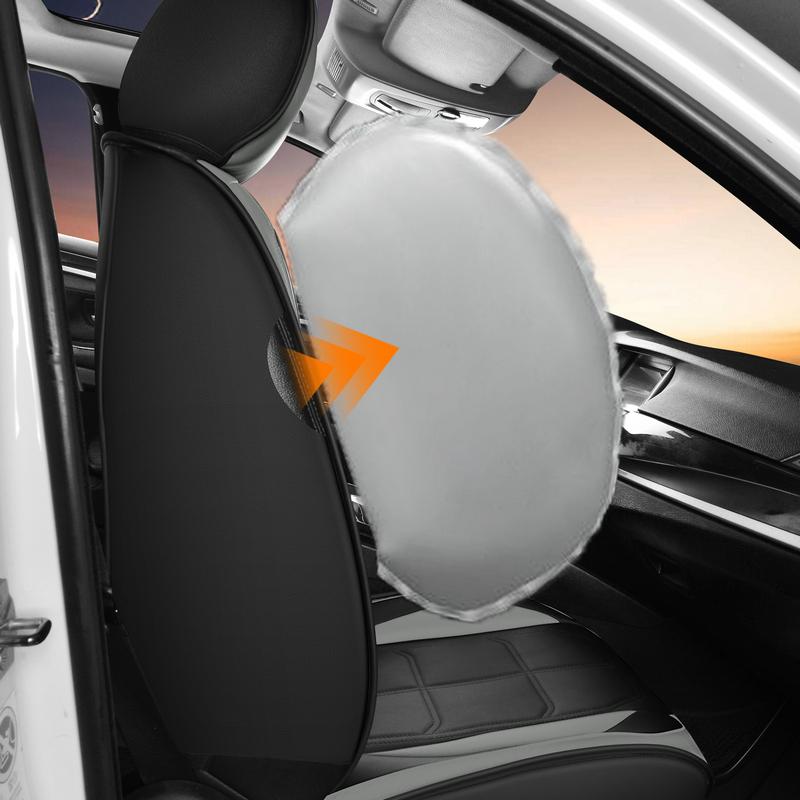 Enhance Comfort 5 Seat Car Seat Covers PU Leather Waterproof Wear Resistant Fully Wrap Around All Five Seats Interior Protection Scratch Resistant Durable All Seasons