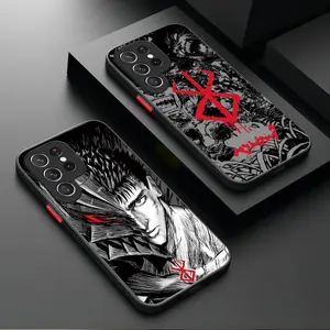 Comic Cool Berserk Matte Case For Samsung Galaxy S25 S24 S23 Ultra S22 S21 Plus FE A56 A36 A26 A16 A06 A15 A25 A35 A55 5G Cover