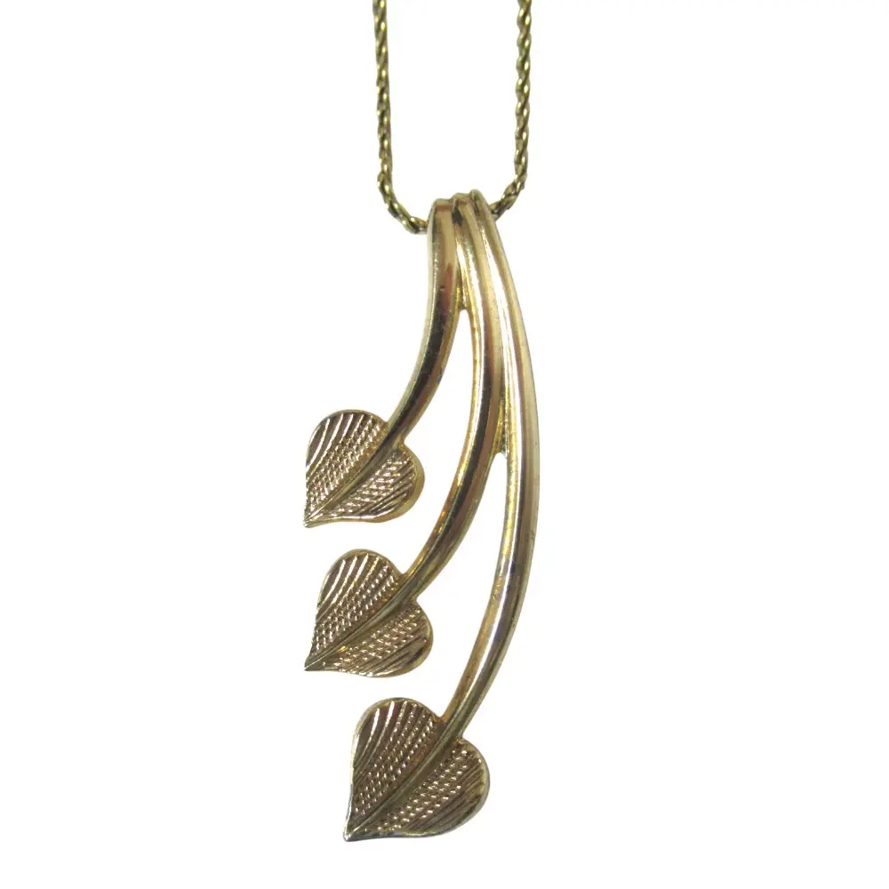 Pre-owned Dior Brass Small Leather Goods Christian Vintage Arrow Necklace