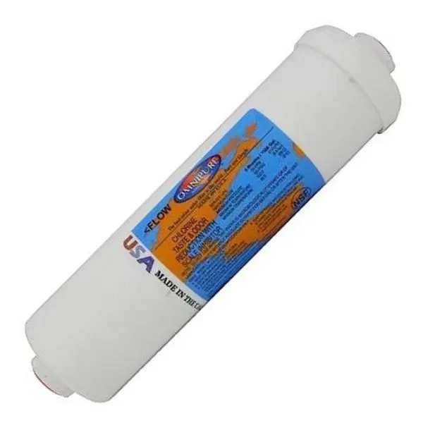 Omnipure - K5520P - 10" x 2.5" 1 Micron Carbon Block With Phosphate Scale Inhibitor Inline Filter