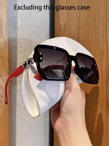 Women's Square Large Frame Sunglasses, Simple Design, Casual Versatile, Elegant and Stylish, Perfect for Daily Use and Travel