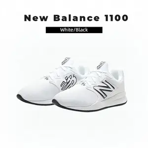 New Balance 1100 MS1100AD White/Black Men's Running Shoes Comfortable Lightweight Sneakers
