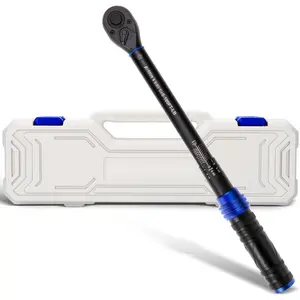 1/2 Inch Drive Click Torque Wrench, 10-180 Ft.Lb/13.6-244.0 Nm +-3% Accuracy, 72- -Direction Ratchet, Adjustable Newton Meter Torque Wrenches for , &  Repair