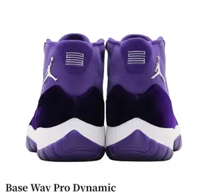 11    Purple & White Suede + Mesh High-Top Retro Basketball Sneakers | Streetwear Cushioned Sports Shoes
