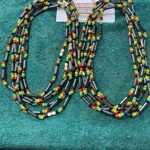 Hematite Rasta  choker fashion Necklace