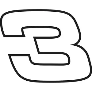 Dale #3 Decal for Trucks, Cars, automobiles