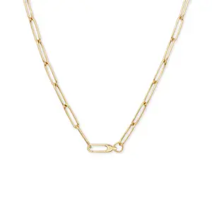 The Daily Clip 16" Necklace, Solid Gold