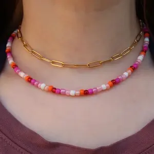 Sunburst Beaded Choker Necklace