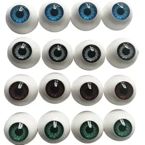 8 Pairs 22mm Eyeballs 20mm Half Round Realistic Acrylic Eyes for Halloween Props, Masks, Dolls or Bears Craft Plastic Eyeballs (22mm/0.87inch) - Home Improvement.