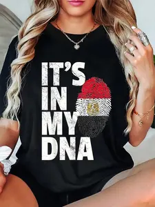 100% Cotton IT'S IN MY DNA Egypt Egyptian Flag Men Women Gift T-Shirt T-Shirt