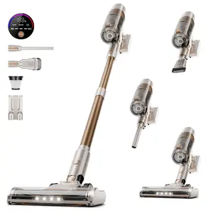 Vacuum Cleaner Self-Standing Touch Screen with LED Headlights Hard Floor & Pet Hair, Multi-Accessories & Long Runtime