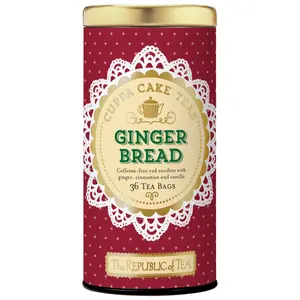 The Republic of Tea Gingerbread Cuppa Cake Red Tea, 36 Tea Bags