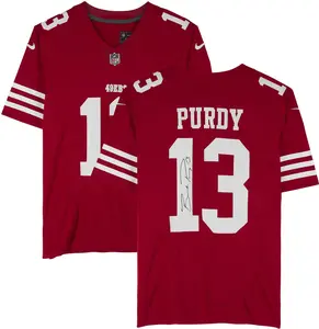 Brock Purdy San Francisco 49ers Autographed Red Nike Limited Jersey - Fanatics Authentic Certified