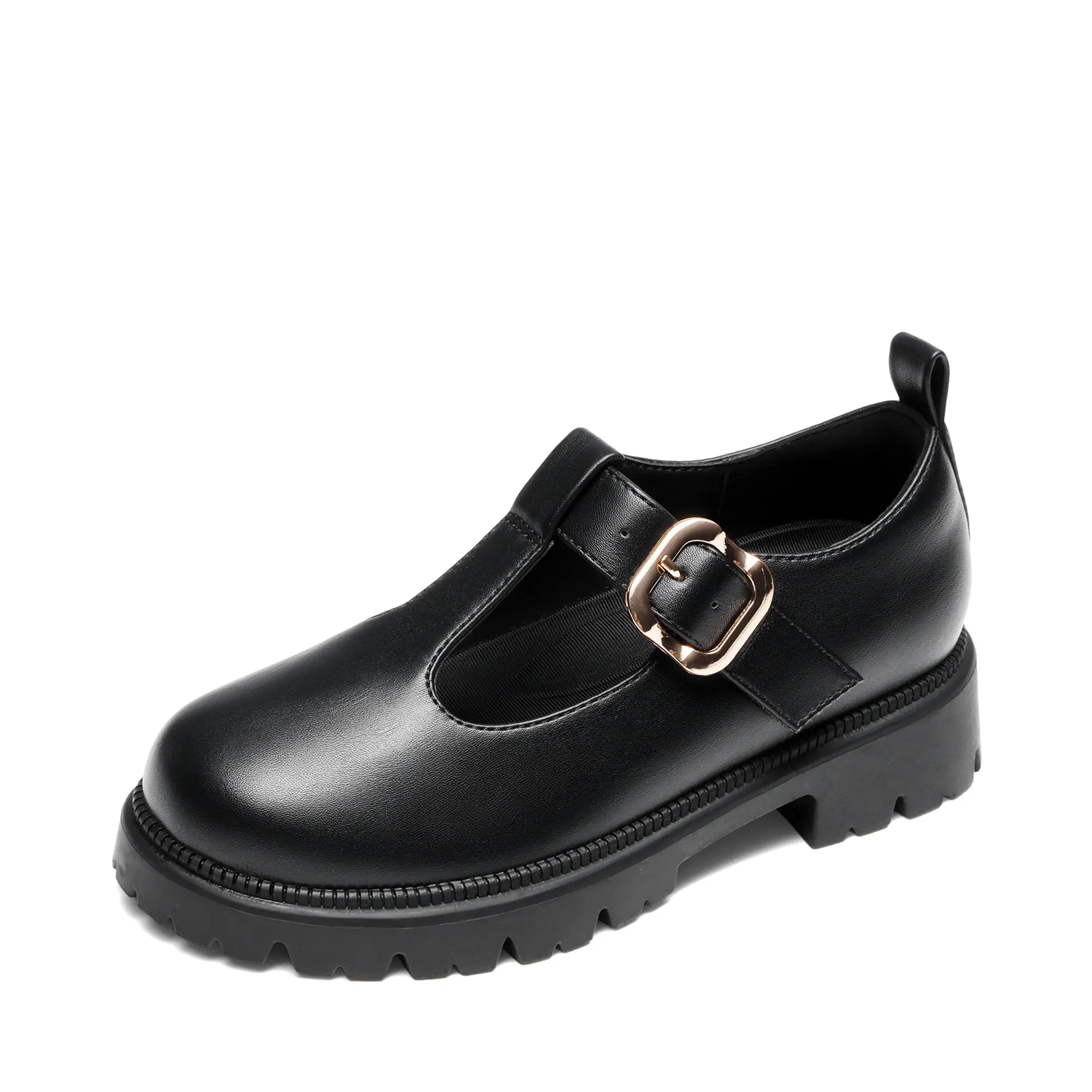 DREAM PAIRS Girls Mary Jane Dress Shoes School Uniform T-Strap Loafers Platform Chunky Heel Closed Toe Flats Back to School