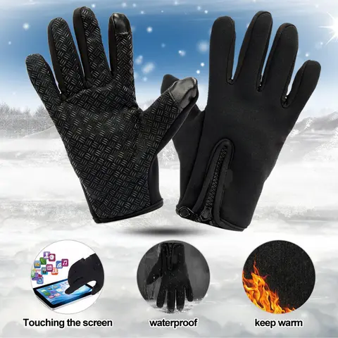 Thermal Winter Gloves for Men Women, Freezer Warm Gloves, Anti-Slip Waterproof Lightweight Touch Screen Gloves for Hiking Running Cycling Driving