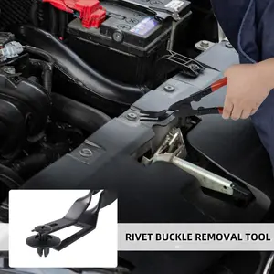 Heavy Duty Car Panel Clip Removal Pliers | Damage-Free Trim & Upholstery Fastener Remover Tool | Ergonomic Handheld Automotive Repair Essential for Door Panels