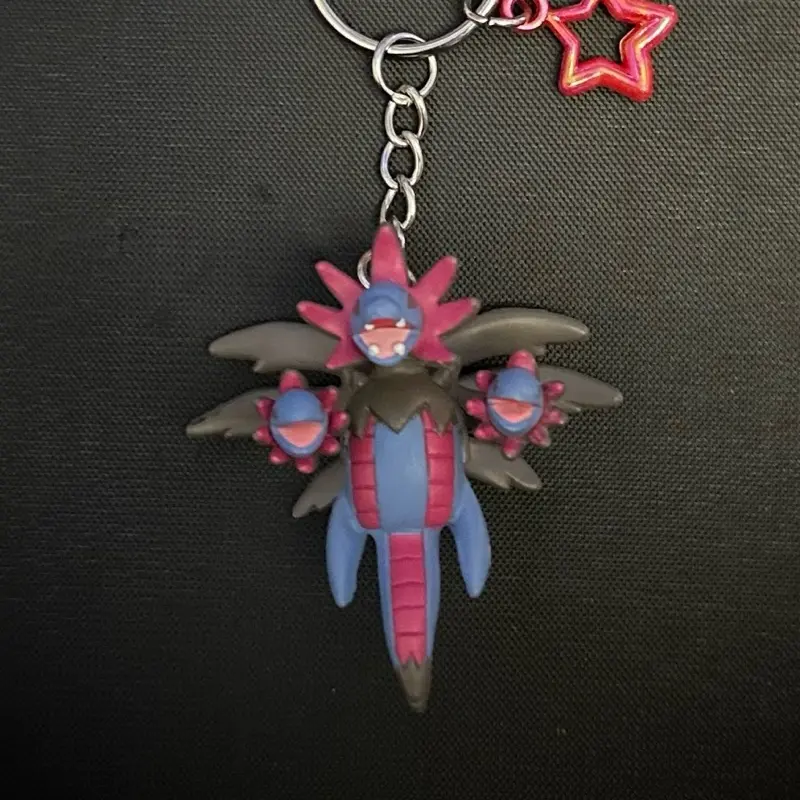 Hydreigon Keychain with Clip - Featuring a Unique Design and Clip Attachment