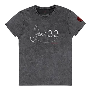 Year 33 Denim Roman numeral Tee