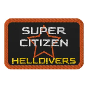 SUPER CITIZEN EMBROIDERED PATCH - HELLDIVERS