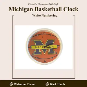 Michigan Basketball 9" Wall Clock