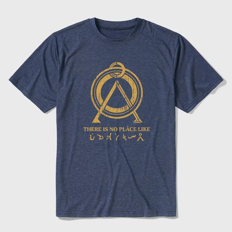 There Is No Place Like Home Vintage Stargate Ultra Soft Heather Tee