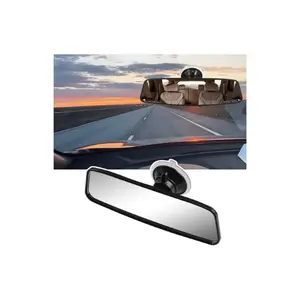 Car Rear View Mirror,HD 360° Rotatable Car Rearview Mirror for Observing Vehicles and Children,Suction Cup Universal Replacement Rear View Mirror for Most Cars,Trucks,SUVs