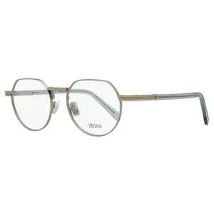 Zegna Rounded Geometric Eyeglasses EZ5286 015 Matte Ruthenium/Gray 51mm